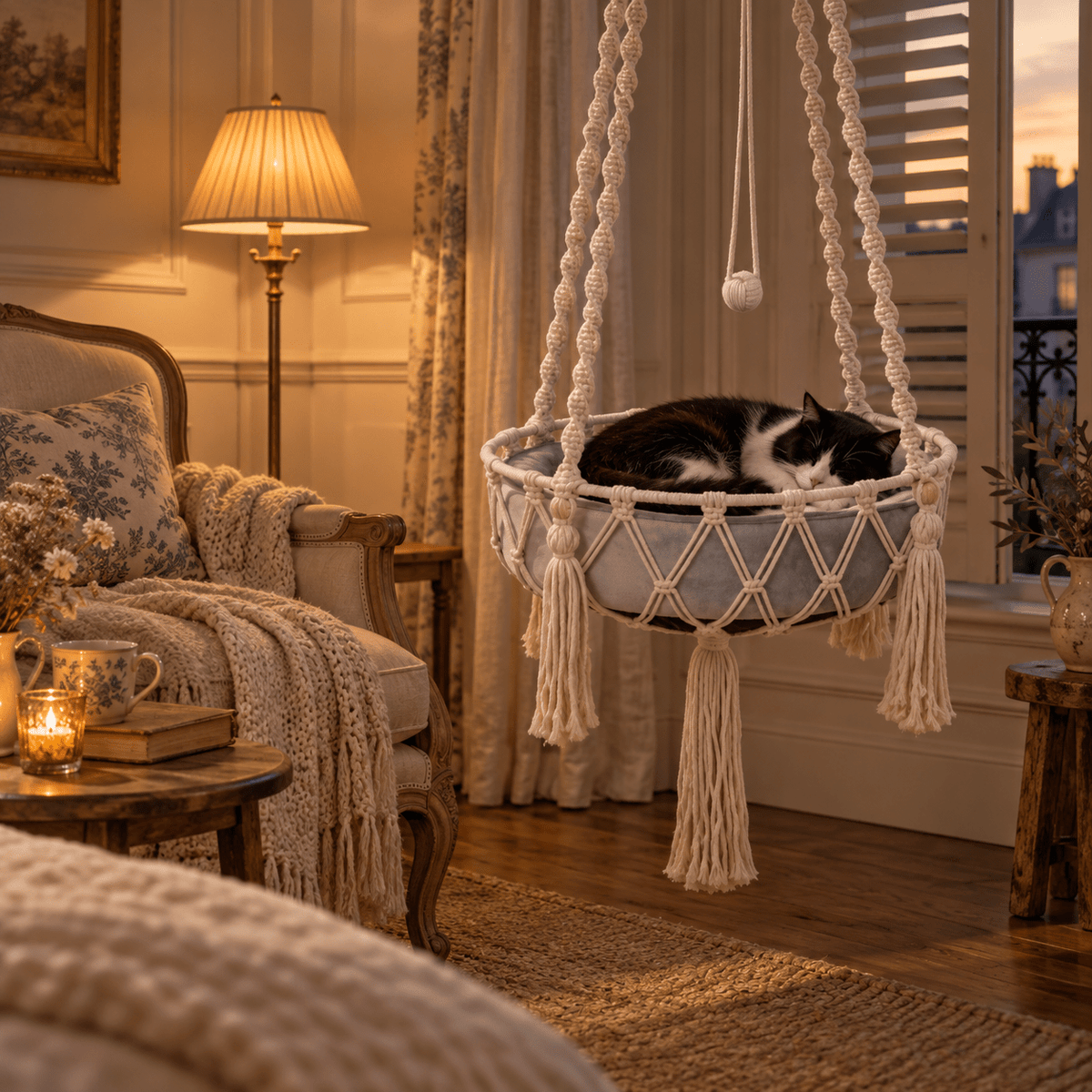 Hamac Chat | Confort Ultra-Doux™ - Univers Chat Nature