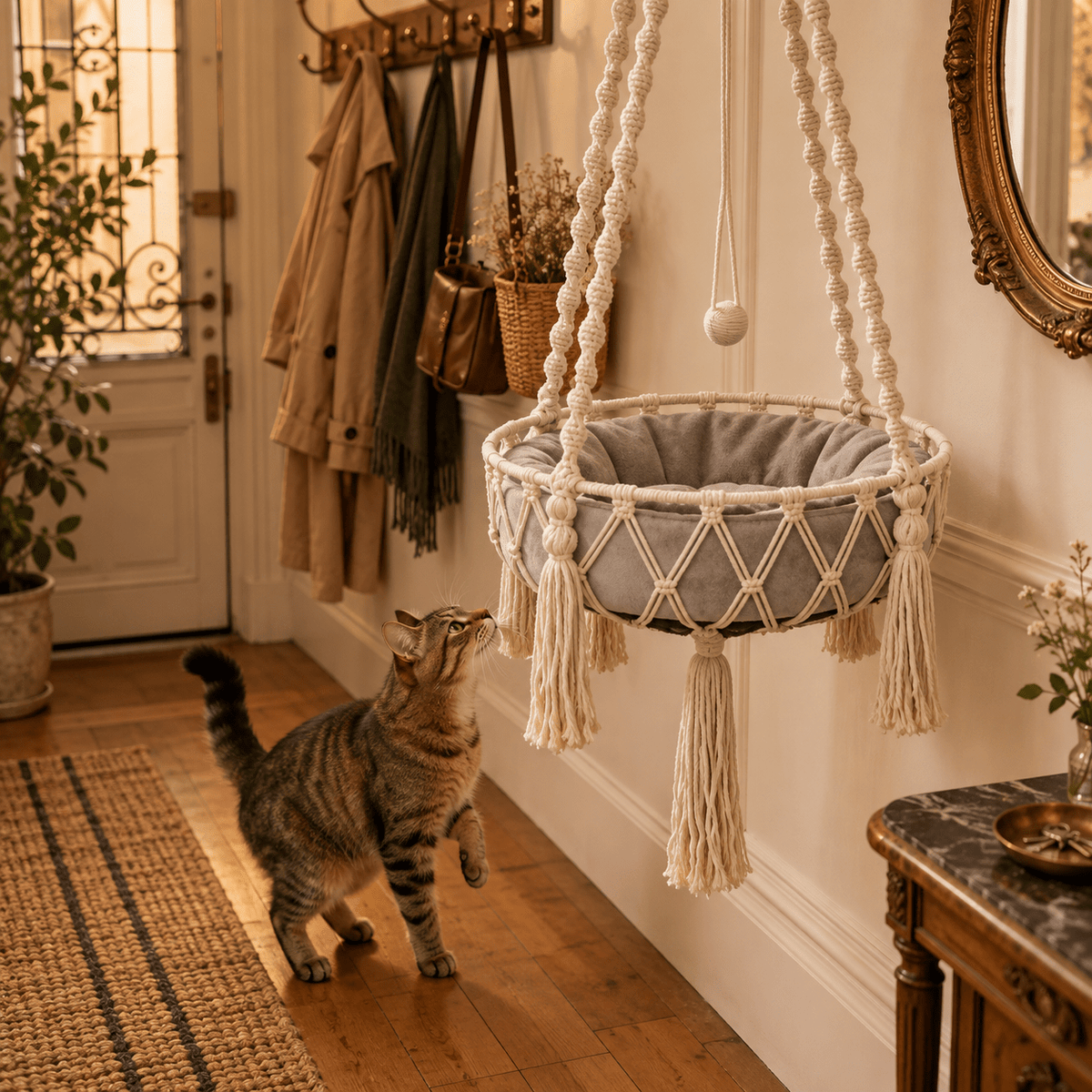 Hamac Chat | Confort Ultra-Doux™ - Univers Chat Nature