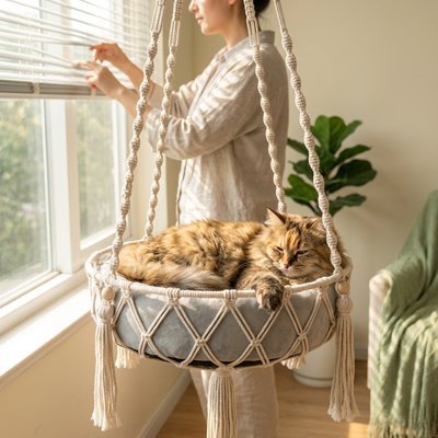 Hamac Chat | Confort Ultra - Doux™ - Univers Chat Nature