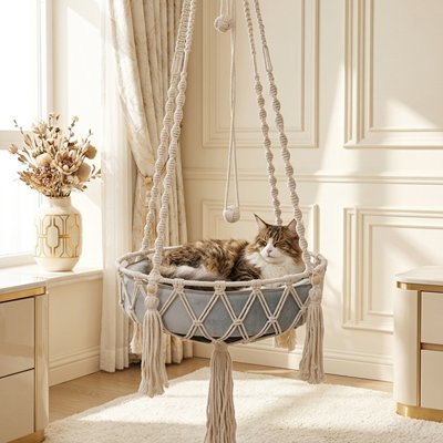 Hamac Chat | Confort Ultra - Doux™ - Univers Chat Nature