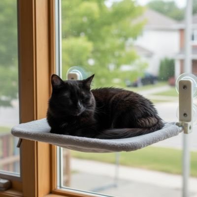 Hamac pour chat fenetre | Douillet Ensoleillé™ - Univers Chat Nature