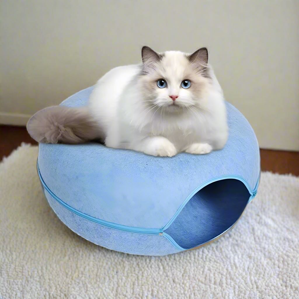 Lit pour Chat - ChatCondo™ - Bleu - Univers Chat Nature