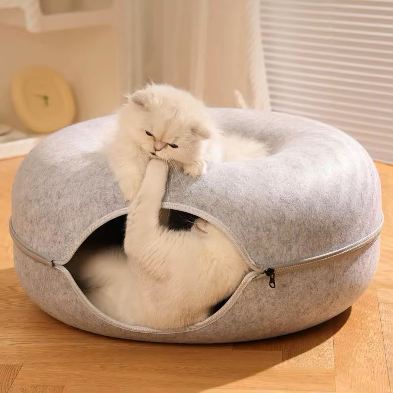 Lit pour Chat - ChatCondo™ - Gris Clair - Univers Chat Nature