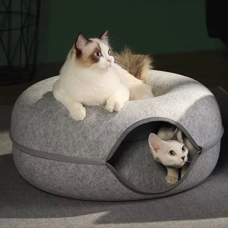 Lit pour Chat - ChatCondo™ - Gris Clair - Univers Chat Nature