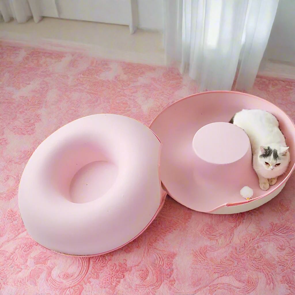 Lit pour Chat - ChatCondo™ - Rose - Univers Chat Nature