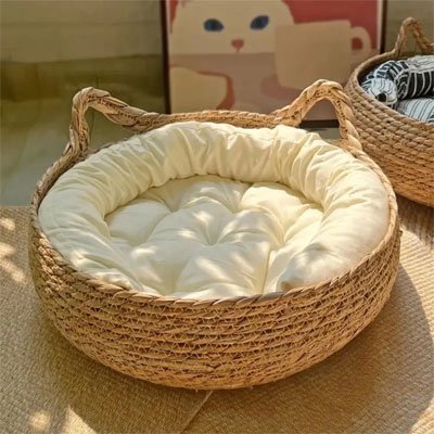 Panier osier Chat | DouxCocon™ - Univers Chat Nature