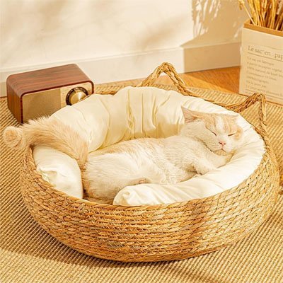 Panier osier Chat | DouxCocon™ - Univers Chat Nature