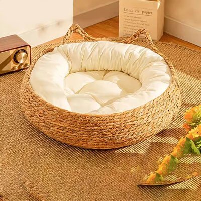 Panier osier Chat | DouxCocon™ - Univers Chat Nature